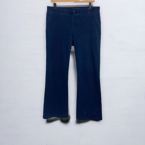 Betabrand Denim Bootcut Yoga Pants in Dark Wash, Womens Size Large - Picture 2 of 5